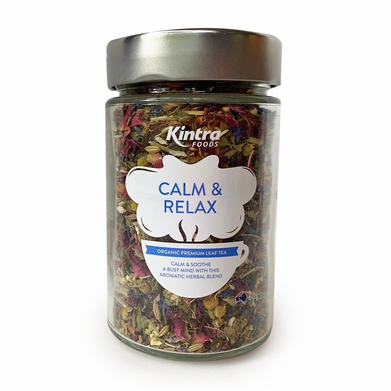 Kintra Foods – Loose Leaf Tea Calm & Relax Glass Jar 60g