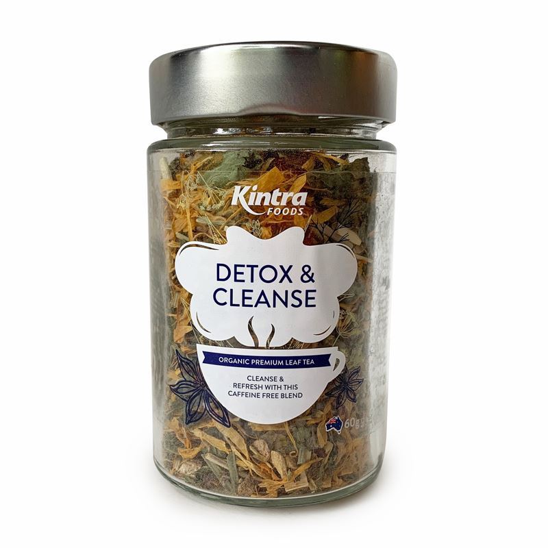 Kintra Foods – Loose Leaf Tea Detox & Cleanse Glass Jar 60g