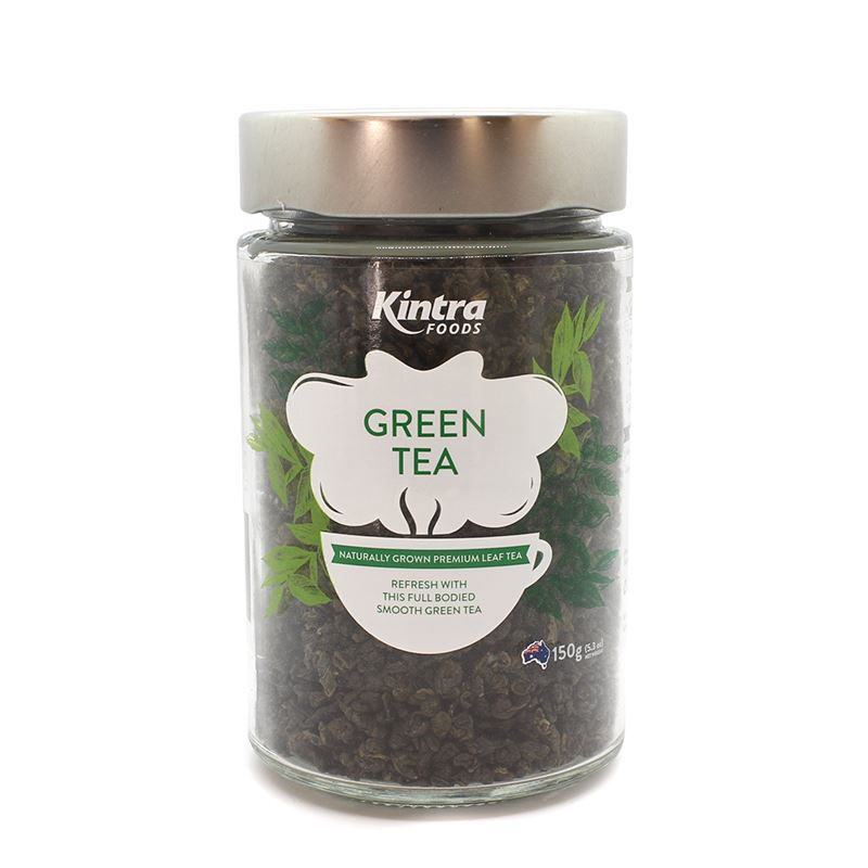 Kintra Foods – Loose Leaf Tea Green Tea Glass Jar 150g