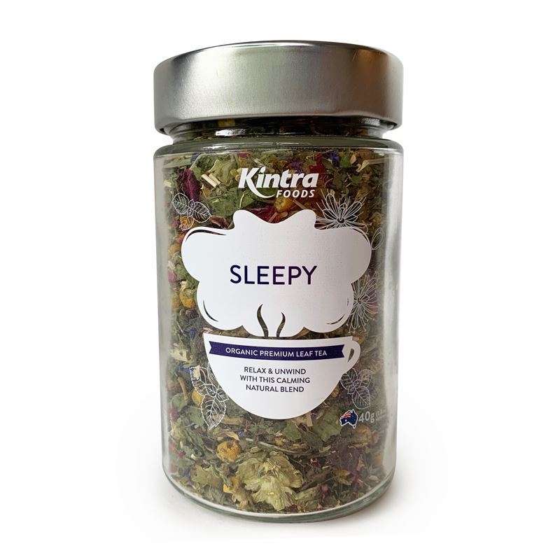 Kintra Foods – Loose Leaf Tea Sleepy Glass Jar 40g