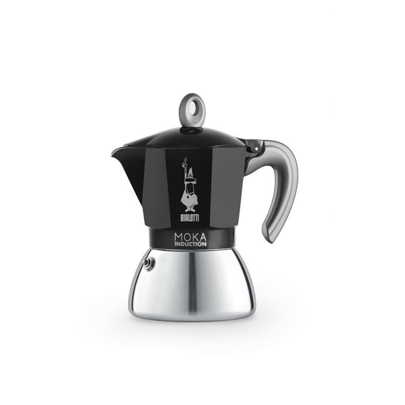 Bialetti – MOKA Induction Black 6 Cup Espresso Maker (Made in Europe)