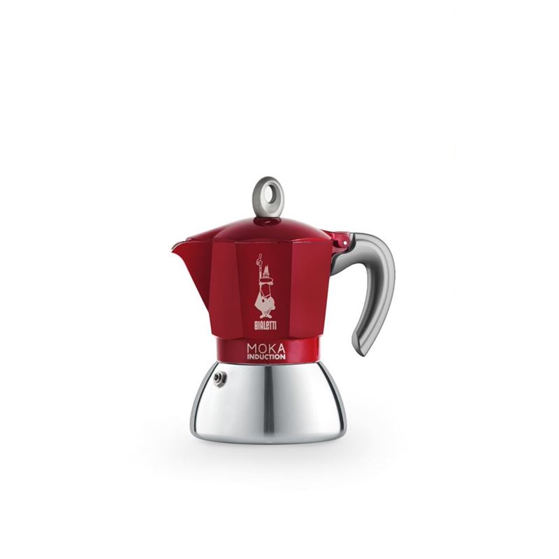 Bialetti – MOKA Induction Red 4 Cup Espresso Maker (Made in Europe)