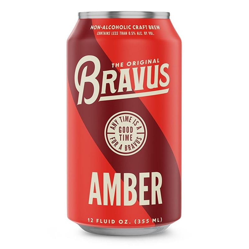 Bravus – Amber Ale Non-Alcoholic Beer 355ml Can