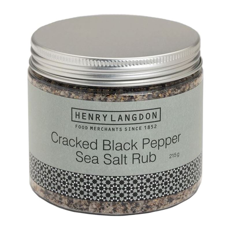 Henry Langdon – Cracked Black Pepper & Salt Rub 215g
