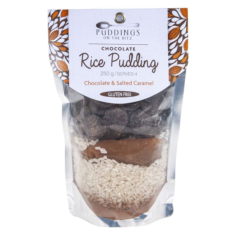 Pudding on the Ritz – Chocolate & Salted Caramel Rice Pudding Mix 250g