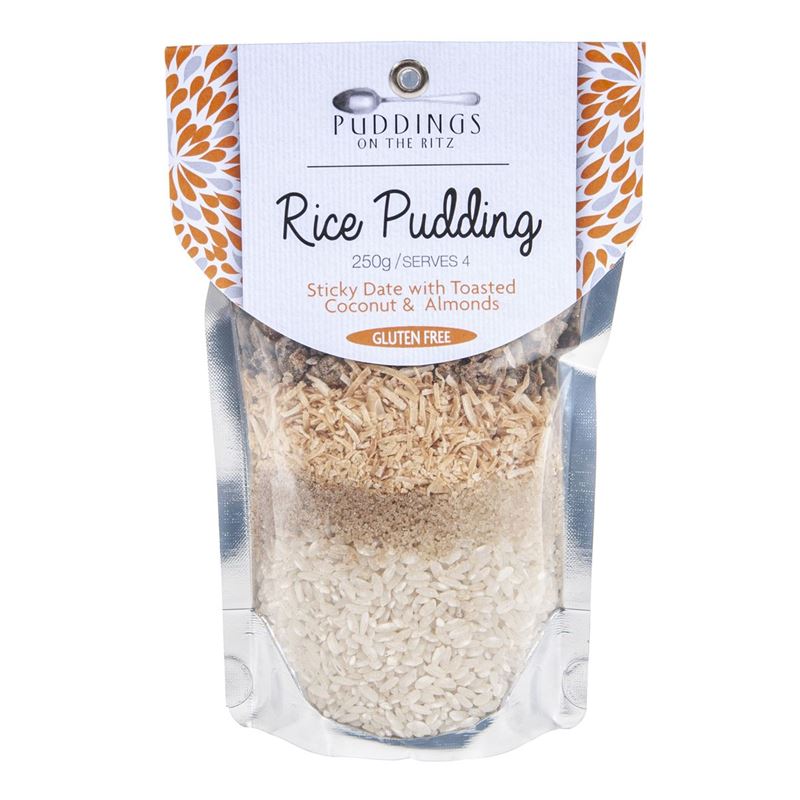 Pudding on the Ritz – Sticky Date, Toasted Coconut & Almond Rice Pudding Mix 250g