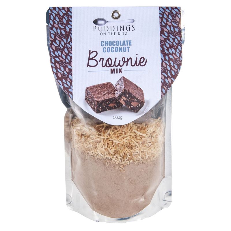 Pudding on the Ritz – Chocolate & Toasted Coconut Brownie Mix 560g