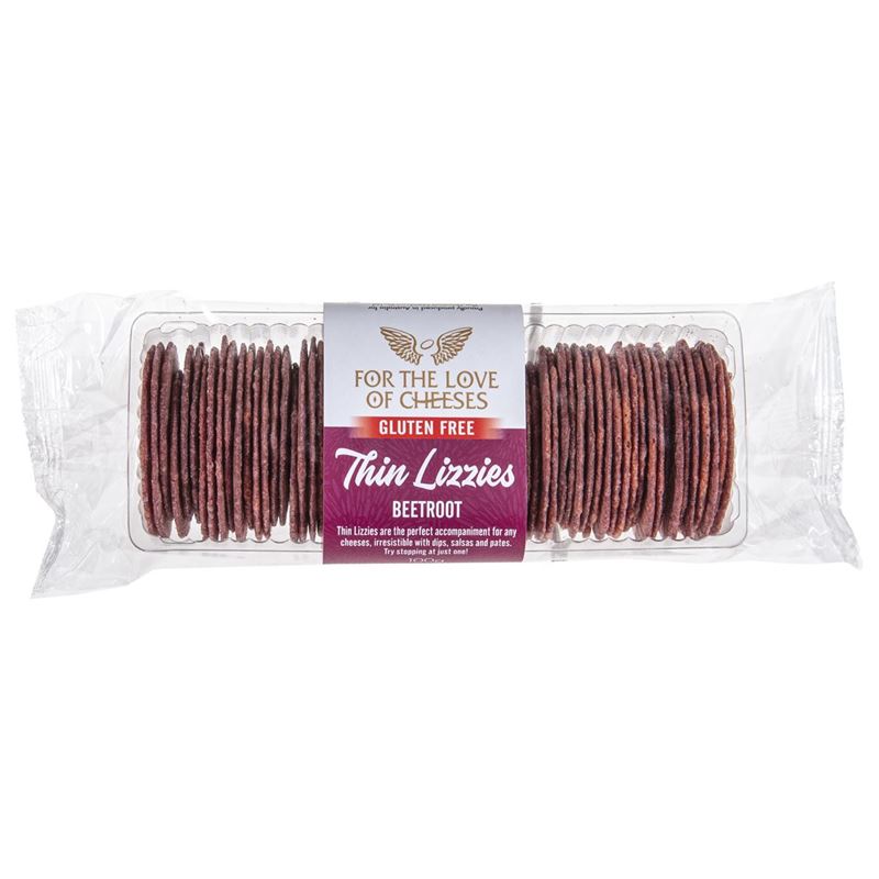 For the Love of Cheeses – Thin Lizzies Gluten Free Beetroot Wafer Cracker 100g