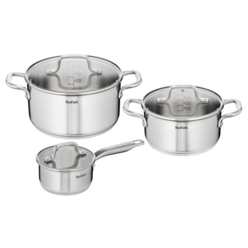 Tefal – Virtuoso Premium Stainless Steel Induction 3pc Cookware Set