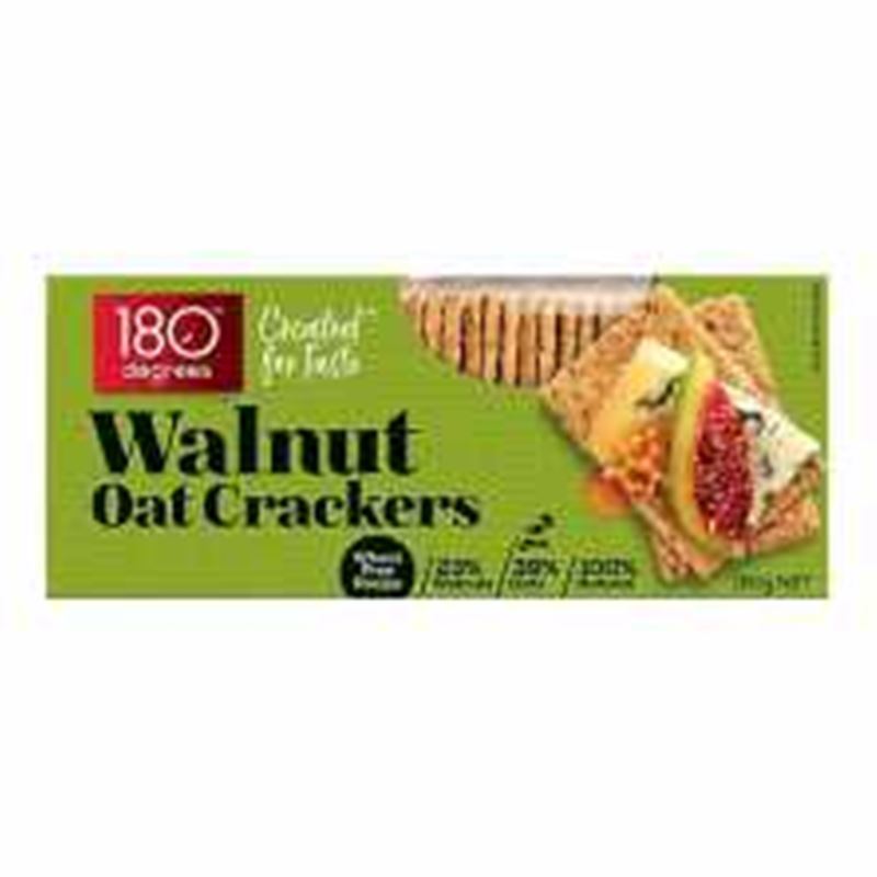 180 Degrees – Walnut Oat Crackers 150g