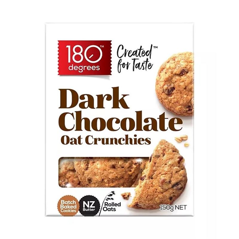 180 Degrees – Dark Chocolate Oat Crunchies 150g