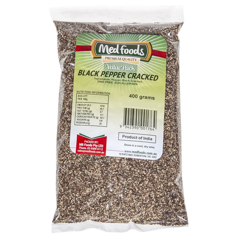 Medfoods – Black Pepper Cracked 400g