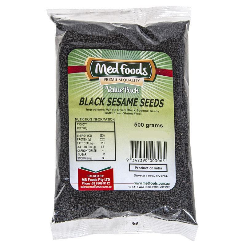 Medfoods – Black Sesame Seeds 500g