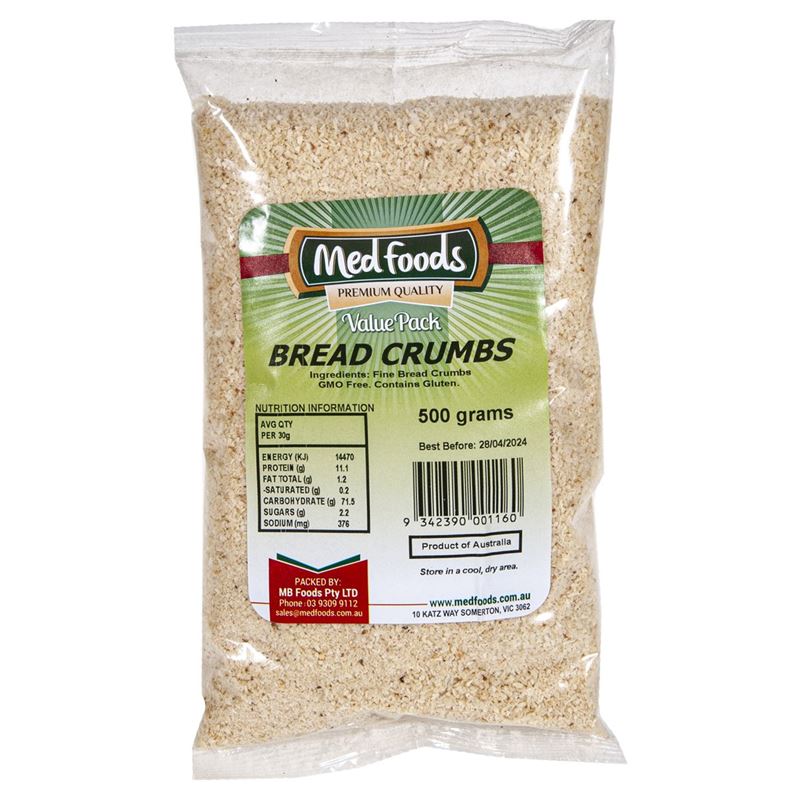 Medfoods – Bread Crumbs Fine 500g