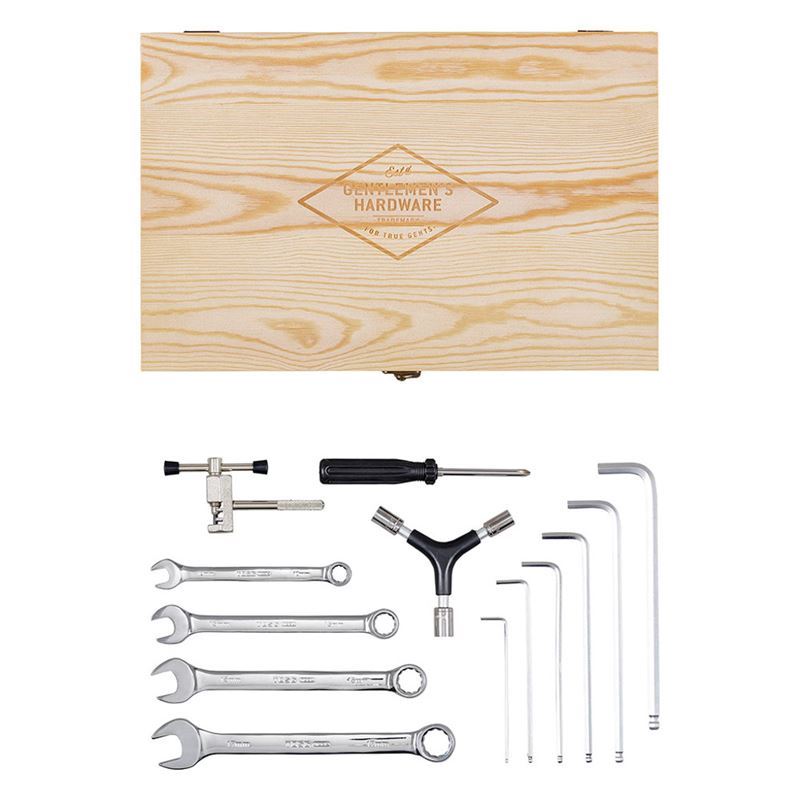 Gentleman’s Hardware – Bicycle Tool Kit in Wooden Box