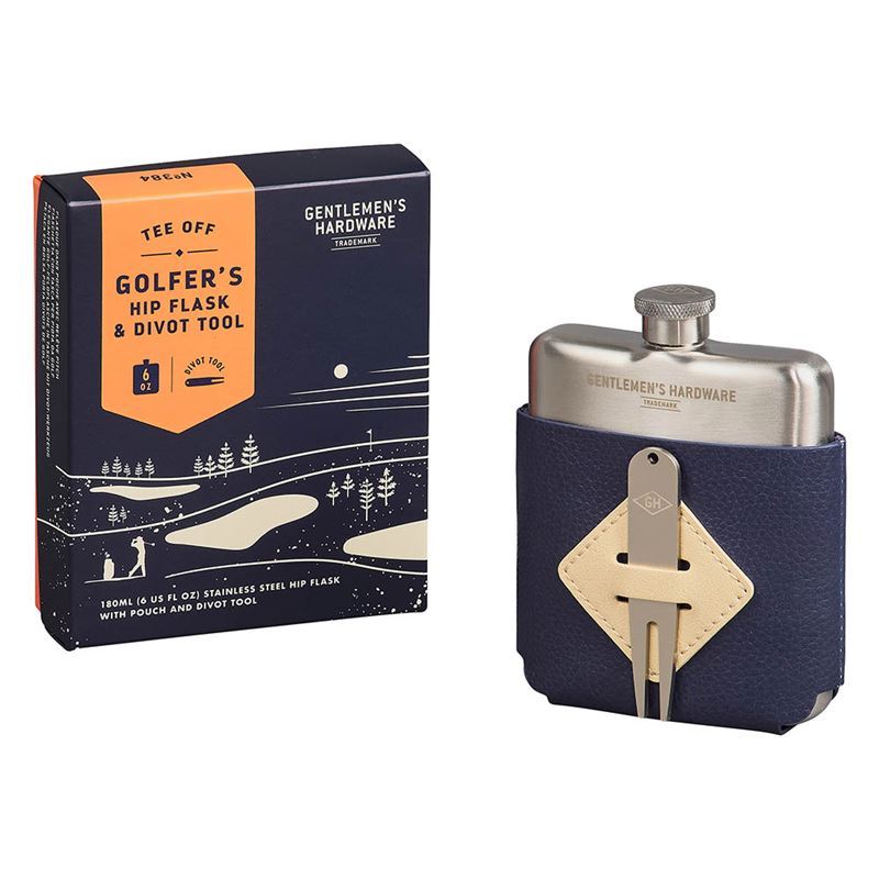 Gentleman’s Hardware – Golf Hip Flask & Divot Tool Set