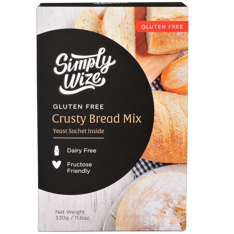 Simply Wize – Gluten Free Crusty Bread Mix 330g