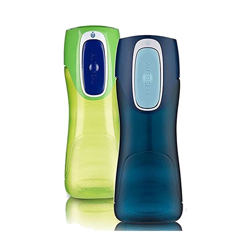 Contigo – Autoseal Trekker Bottle 415ml Blue/Green Pack of 2