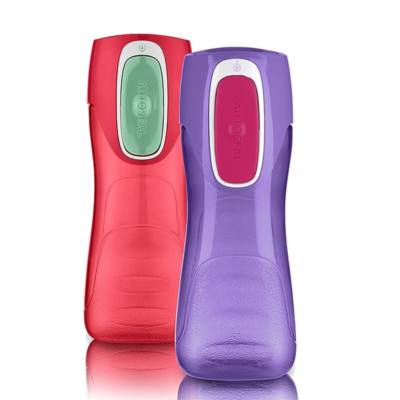 Contigo – Autoseal Trekker Bottle 415ml Purple/Pink Pack of 2