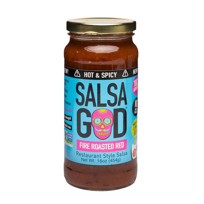 Salsa God – Fire Roasted Red Hot & Spicey Salsa 454g