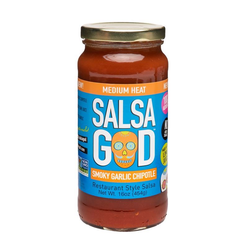 Salsa God – Smokey Garlic Chipotle Medium Heat Salsa 454g