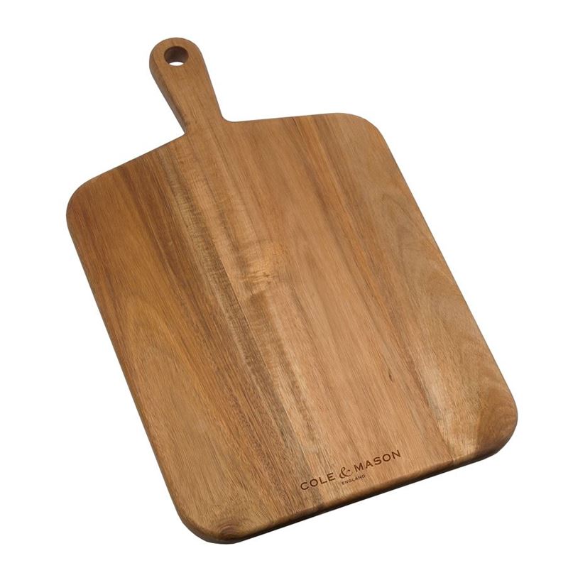 Cole & Mason – Barkway Acacia Chopping Paddle Board Medium 46.1×27.5×2.1cm