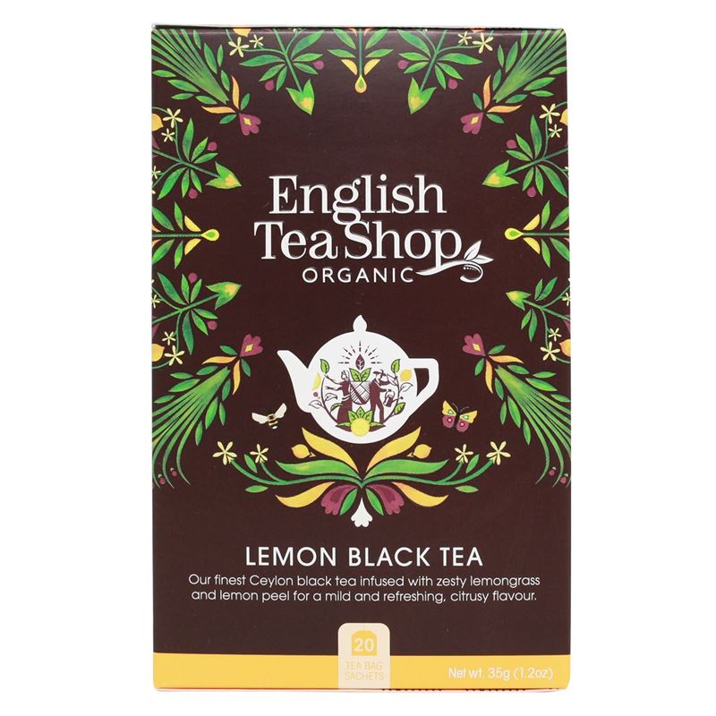 English Tea Shop – Organic Lemon Black Tea 20 Tea Bag