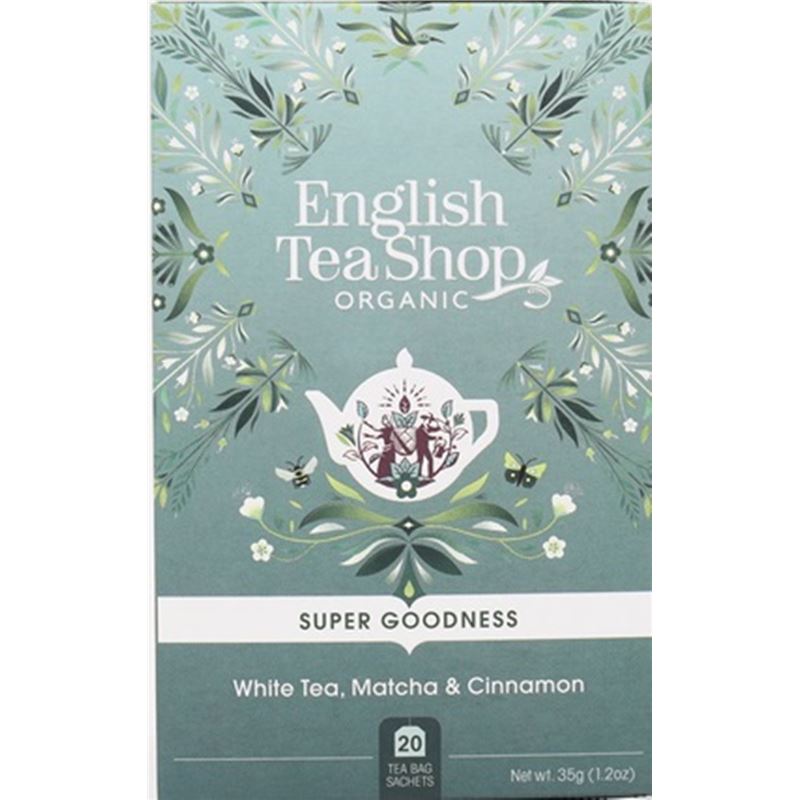 English Tea Shop – Organic White Tea, Matcha & Cinnamon 20 Tea Bag
