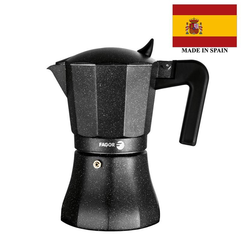 Fagor – Tiramisu Aluminium Espresso Maker Black 9 Cup