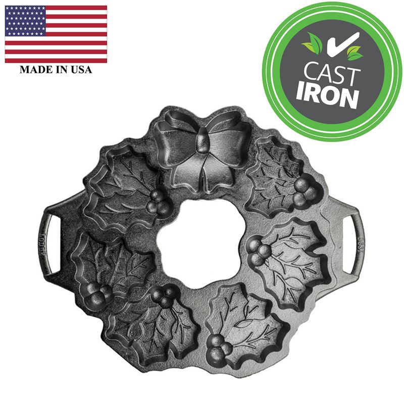 Lodge – Logic Cast Iron Holiday Wreath Pan 31cm (Made in the U.S.A)