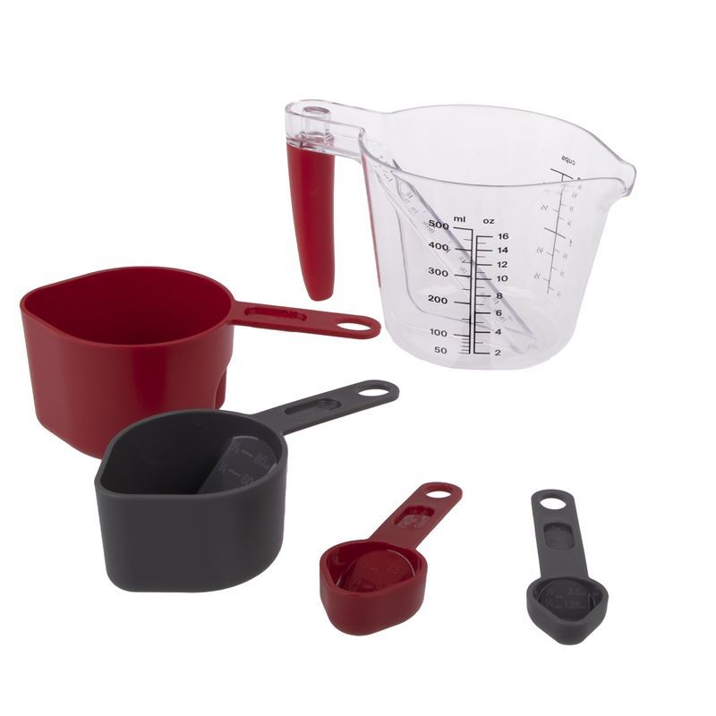 Appetito – Multi-Measure Cup and Spoon 5pc Set