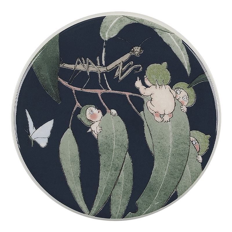 May Gibbs by Ecology – Ceramic Coaster Round Gumnut Babies Ink