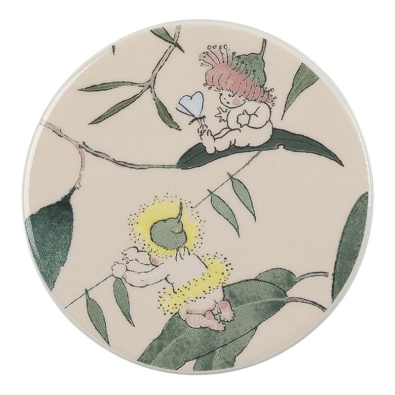May Gibbs by Ecology – Ceramic Coaster Round Gumnut Babies Pink