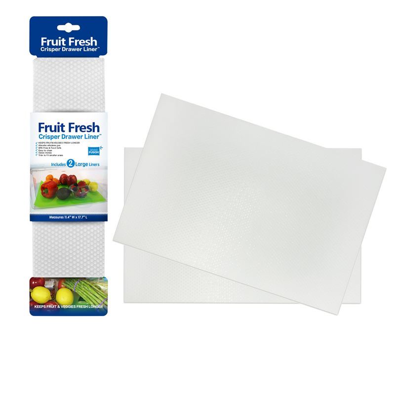 Grand Fusion – Fruit Fresh Crisper Drawer Liner set of 2 Clear