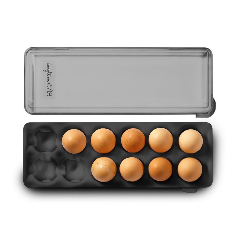 Made Smart – Egg Holder with Snap-on Lid Carbon