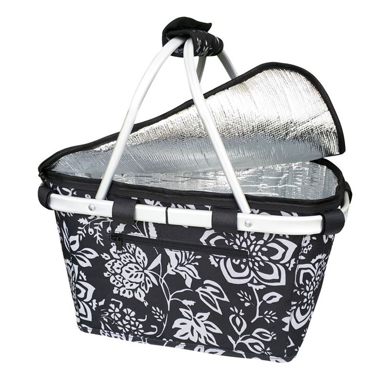 Sachi – Insulated Carry Basket with Lid Camelia Black