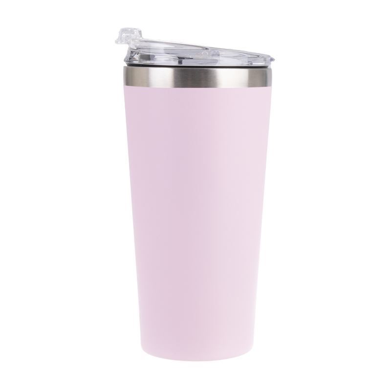 Oasis – Stainless Steel Double Wall Insulated Reusable Coffee Cup 480ml Pink