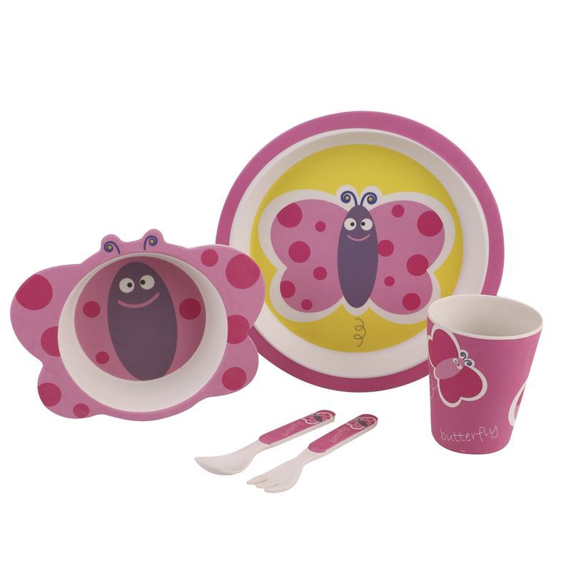 Bambeco – Kid’s Meal Organic Bamboo Set Butterfly