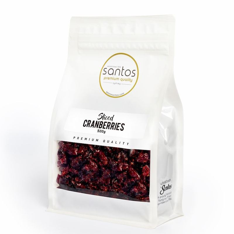 Santos – Sliced Cranberries 400g