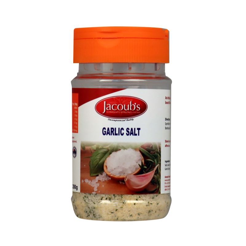 Jacoub’s – Garlic Salt MSG/Gluten Free 280g
