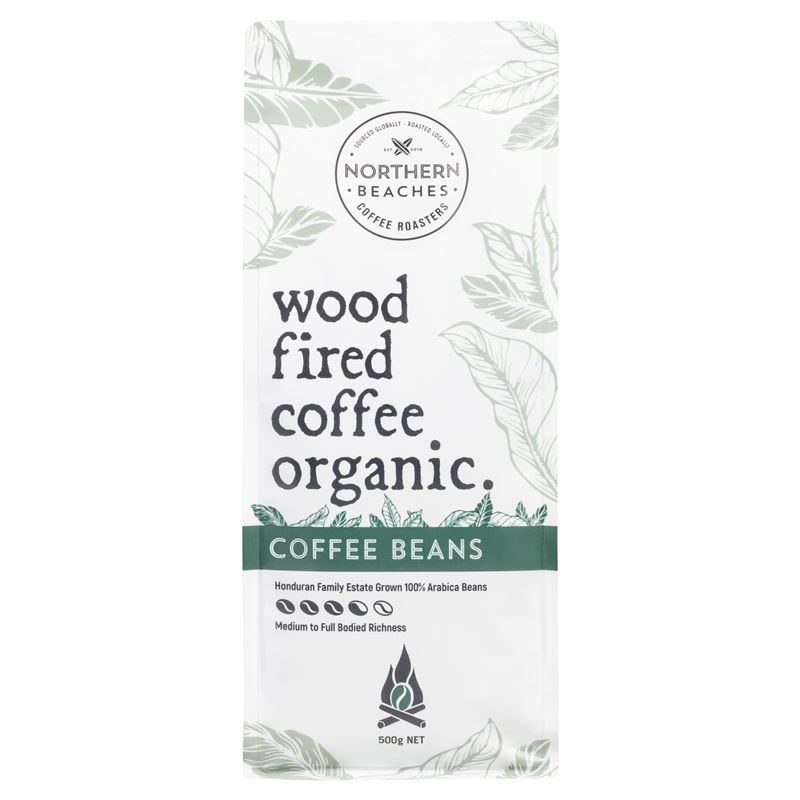 Northern Beaches Coffee Roasters – Wood Fired Organic Coffee Beans 500g