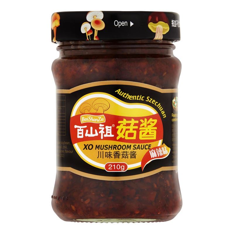 BaiShanZu – XO Mushroom Sauce Szechuan 210g