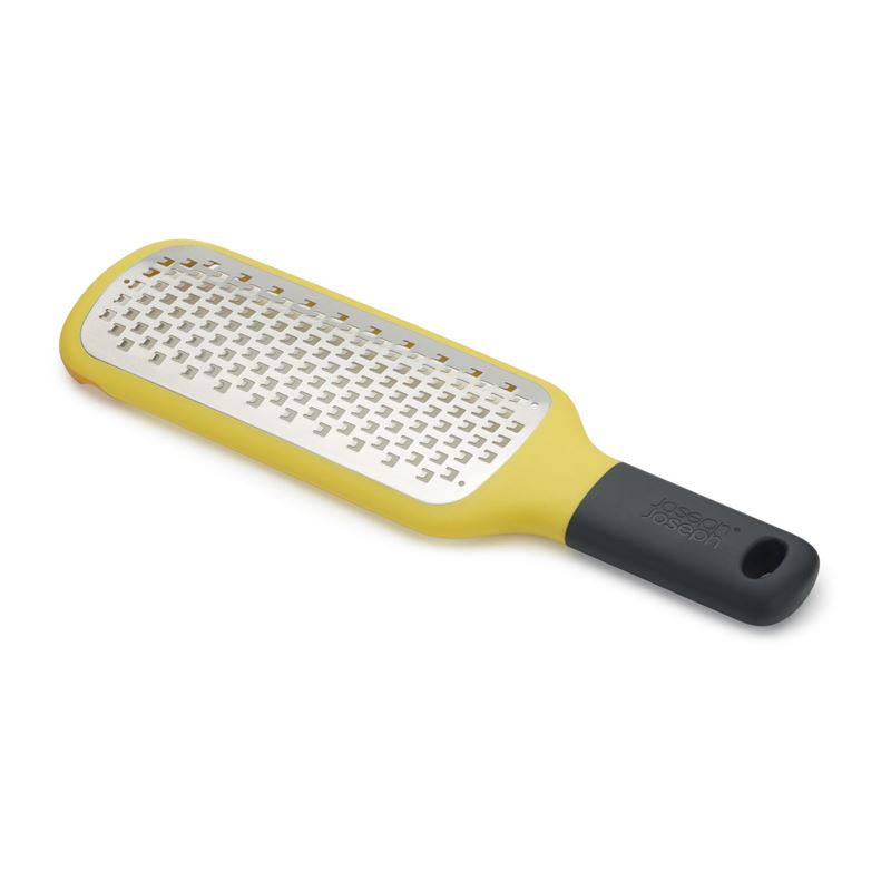 Joseph Joseph – GripGrater Paddle Grater with Bowl Grip Coarse Yellow