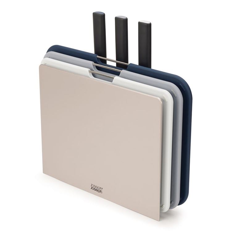 Joseph Joseph – Nest Boards Plus 6pc Knife & Chopping Board Set Silver