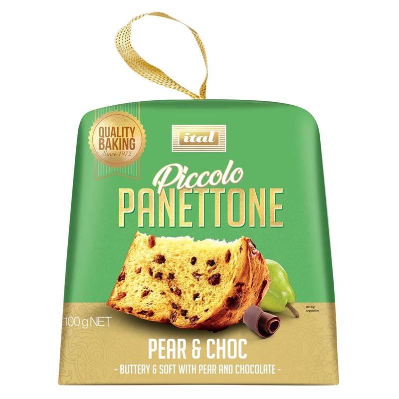Ital – Panettone Pear & Chocolate 100g (Product of Australia)
