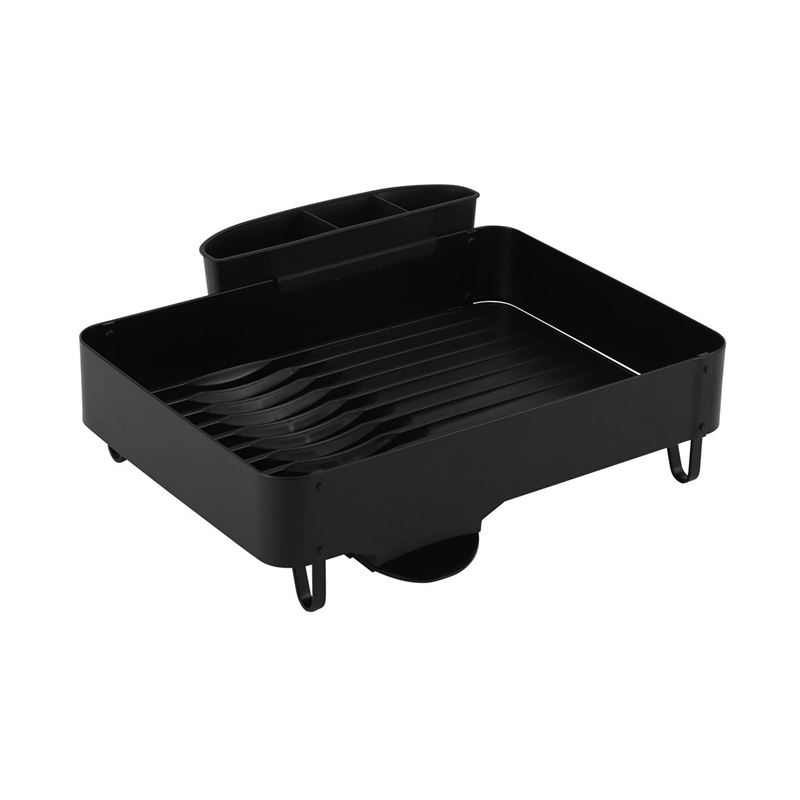Zuhause – Renzo Deluxe Dishrack Matte Black with Utensil Holder