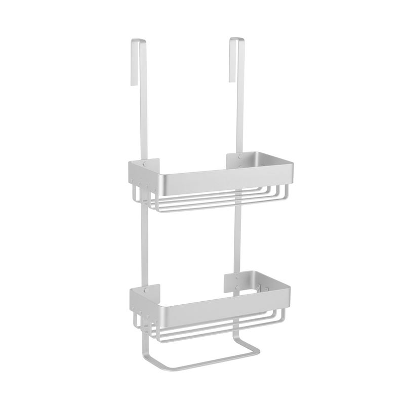 Zuhause – Renzo Over the Door Bathroom Caddy Aluminium