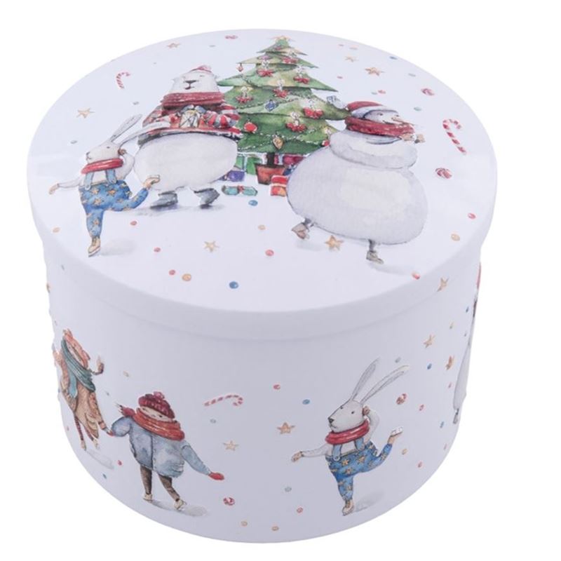 Gardiners – Christmas Polar Bear, Hare, Snowman Tin Vanilla Fudge 200g (Product of Scotland)