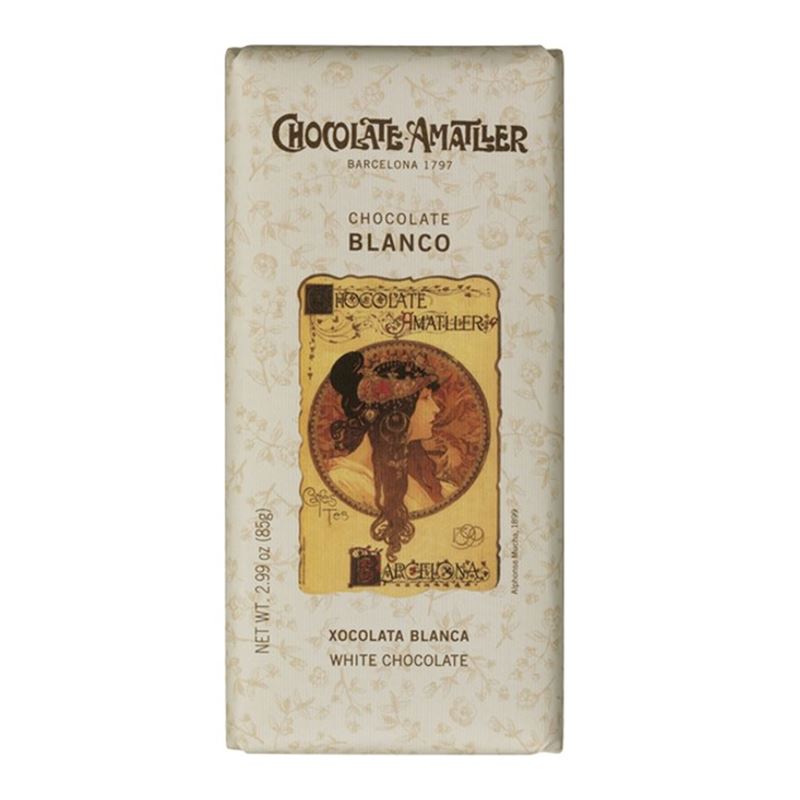 Simon Coll and Amatller – White Blanco Chocolate Bar 85g Bitter
