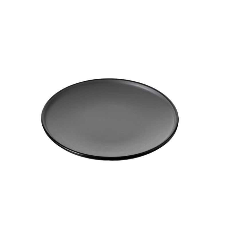 Cou Cou by Inmiron – Dual Colour Melamine Round Plate Grey & Black 20.5cm